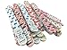 Nail Files 120 240 Grit for Poly Nail Extension Gel Acrylic Nails Files Double Sided Colorful Washable Professional Nail File Set Manicure Tools (12 PACK, 6 Cute Girly Designs) by JPACO
