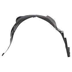 TRQ Front Left Inner Fender Liner Black Drivers