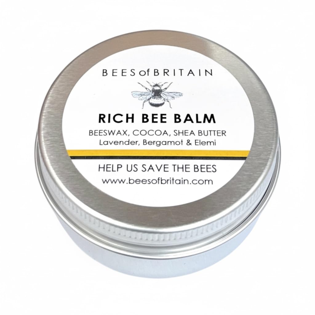 BEES of BRITAIN Rich Bee Balm – 100% Natural Waterless Skin Repair – Intensive Multi-Purpose Salve with Calendula, Chamomile & Beeswax – Concentrated Barrier Support for Dry Skin