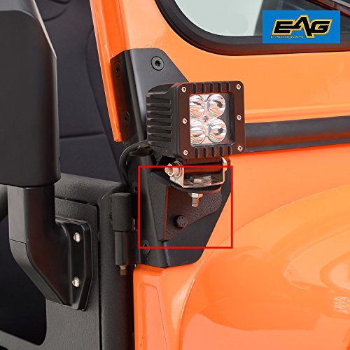 EAG Windshield Light Mount Brackets Lower Hinge Fit for 7606 Wrangler