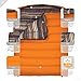 TETON Sports 2-Person Mammoth 0 Degree Double Winter Sleeping Bag - Queen-Size Cold-Weather Sleeping Bag with Full-Length Zippers - Double-Layer Camping Accessory for Tent Campers, 0˚F, Orange Taffeta