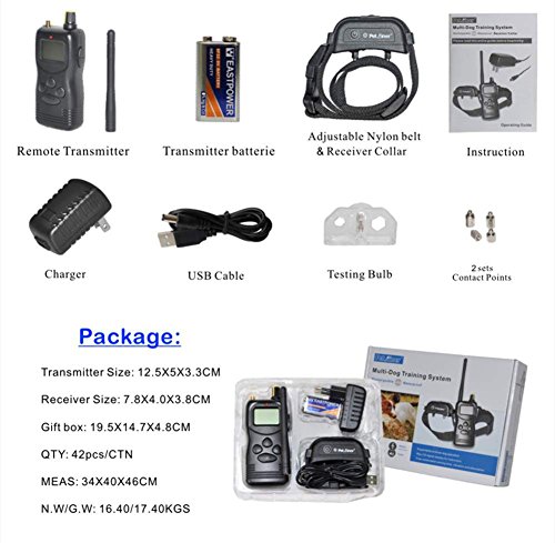 Zero Dog Training Collar Remote Pet Bark Collars Waterproof Rechargeable Electric Pet Trainer For Dogs - Thumbnail 5
