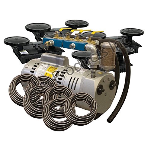 EasyPro PA75W Rotary Vane Pond Aeration System 3/4 HP Kit with Weighted Tubing