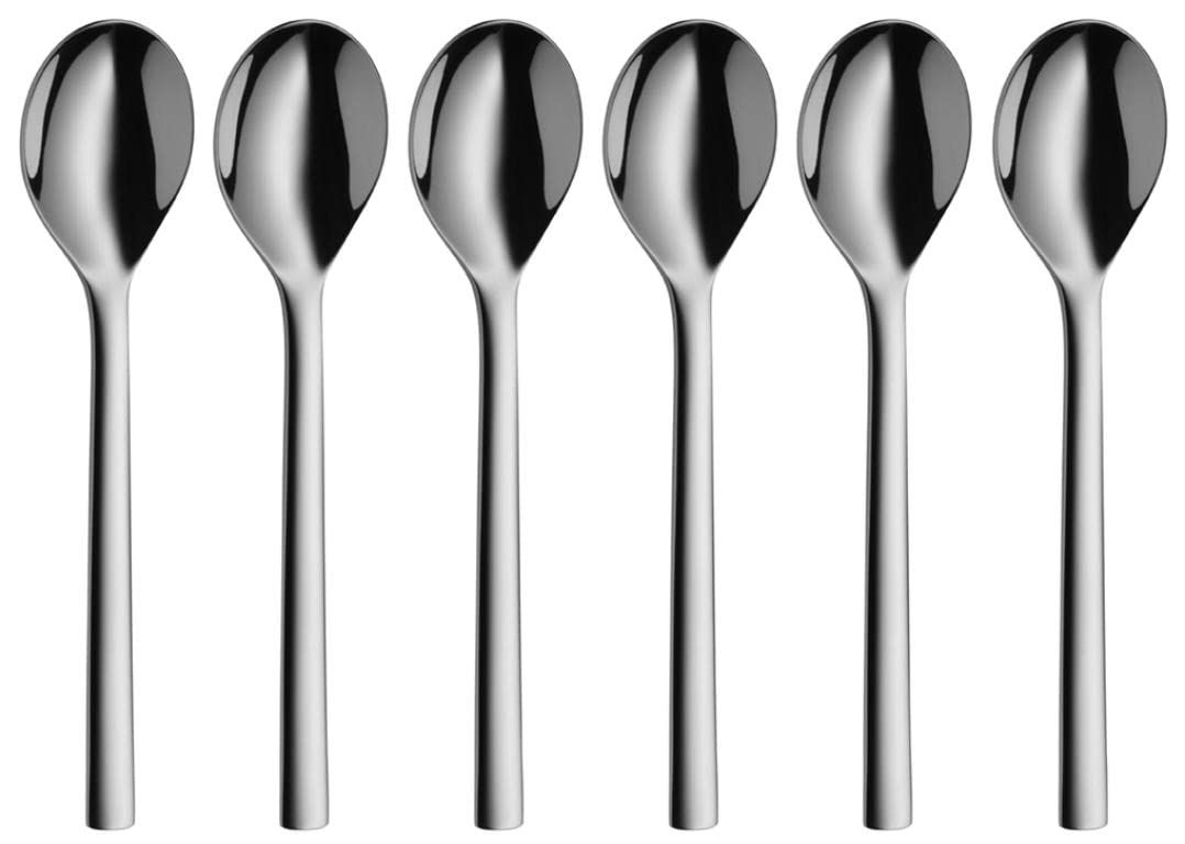 WMF 1291656046 Teaspoon Set 6-pcs. Nuova, Stainless Steel, Silver