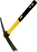 JEUIHAU 15 Inches Pick Mattock Hoe Forged Adze with Fiberglass Handle view 6