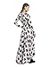 CA Mode Women's Pleated Floral Beach Boho Maxi Swing Dress