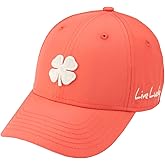 Black Clover, Women's, Hollywood 27 Adjustable Hat, Sunset Coral Hat/3D White Clover, One Size