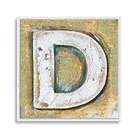 Framed Canvas Wall Art Alphabet Canvas Prints Home Artwork Decoration for Living Room,Bedroom - 16x16 inches