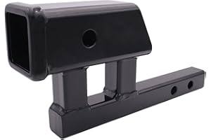 1-1/4" to 2" Hitch Adapter 1.25 to 2 Inches Hitch Adapter 4" Rise 3-3/8" Drop 5-7/8" Shank Length