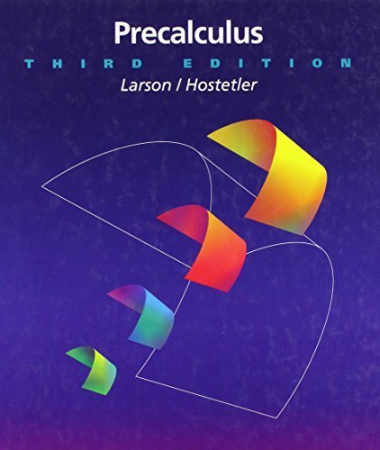 Precalculus 3rd Edition Larson Ron Hostetler Robert P 1993 Hardcover Books