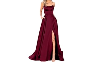 NaRHbrg Elegant Long Prom Dresses for Women 2024 Formal Dresses Ruched Sexy Bridesmaid Wedding Guest Maxi Dress Evening Dress