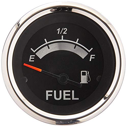 Sierra International 67021P Sterling Fuel Gauge, 2", Black