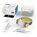 Kids Headphones, HD30 Volume Limiting Kids Headset with Microphone for Boys Girls and iPad Tablets Computer Laptops Android Smartphone (Yellow/Blue)