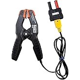 Klein Tools 69140 K-Type Thermometer, Pipe Temperature Clamp for HVAC, Measures -4 to +212 Degrees Fahrenheit