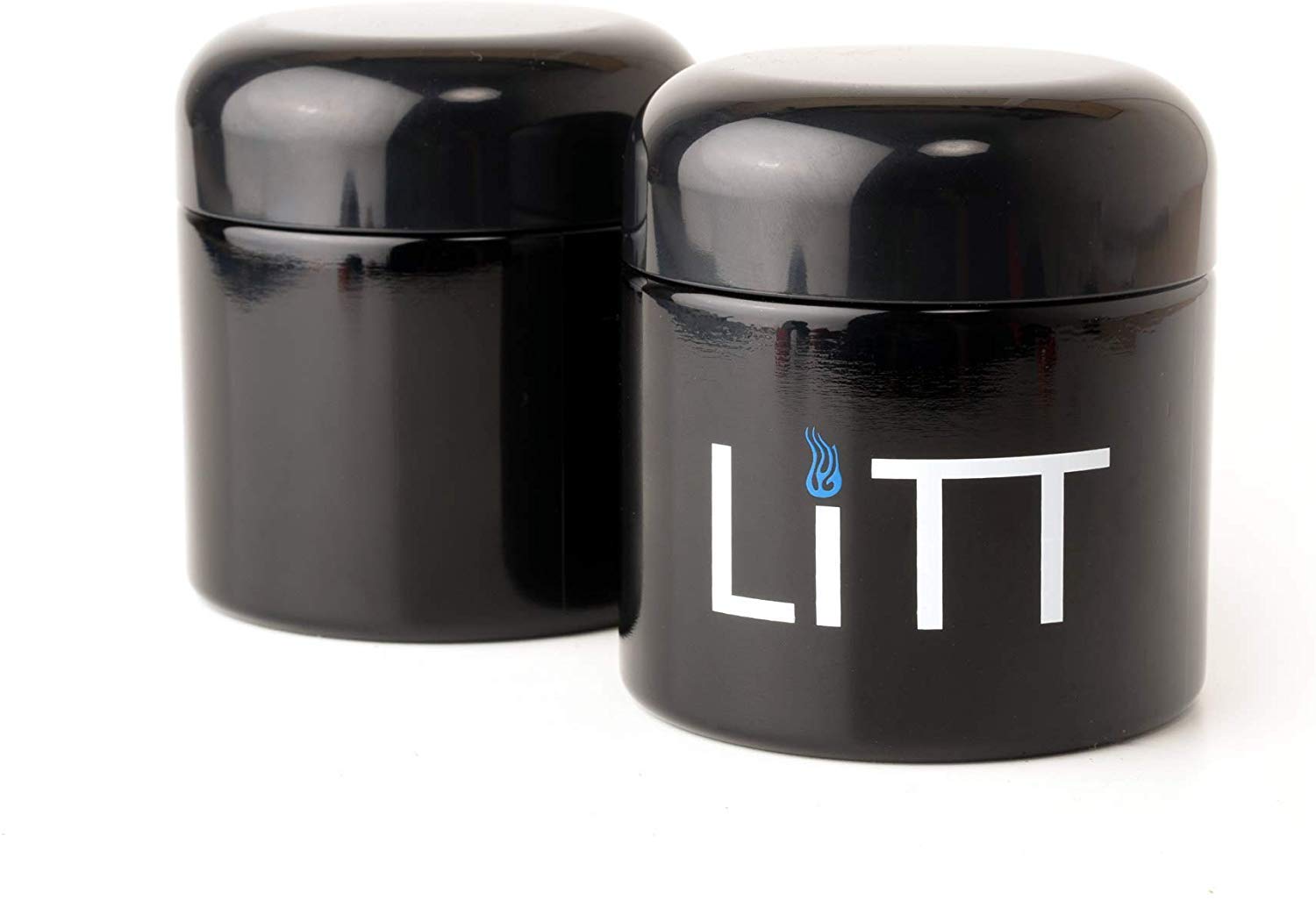 LITT Stash Storage Jar - Airtight Ultra Violet Glass Jar for Storage, Odour/Smell Resistant, Refillable Jar. Storage Accessories (100ml (Small))