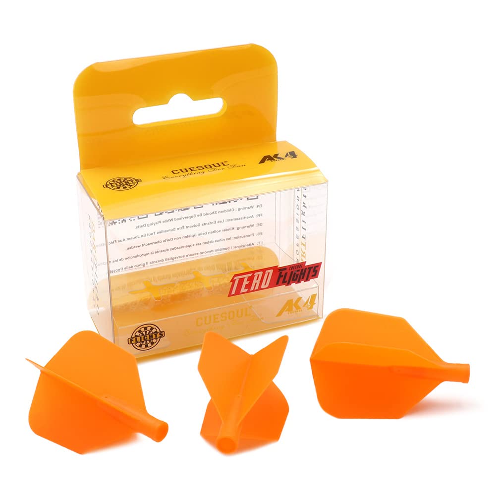 CUESOUL TERO AK4 Dart Flights big wing shape,Set of 3 pcs(CS-AK4+11DYS)