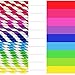 Tomnk 225pcs, Paper Straws for drinking, Multi-Color Biodegradable Paper Straws, Rainbow Straws paper, for Bridal Showers, Cake Pop Sticks, Parties Weddings