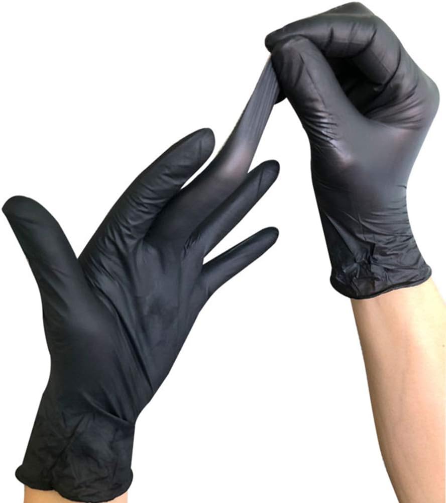 GreceYou Disposable Nitrile Gloves Powder & Latex Free Safety Working Gloves for Food Handle or Industrial Use Pack of 100