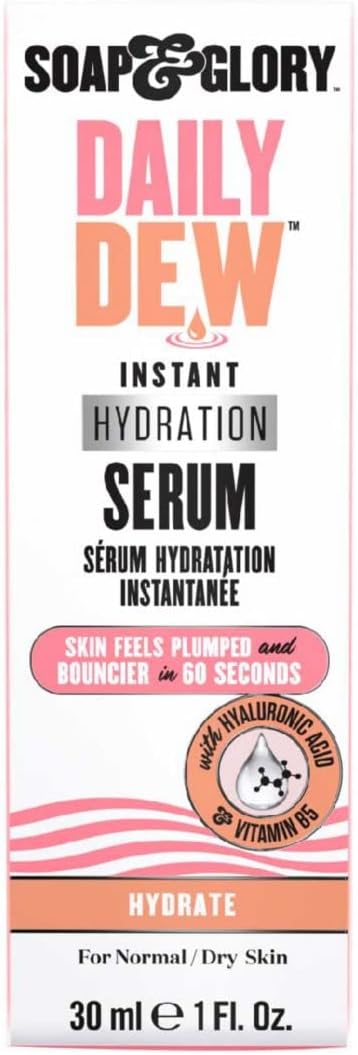 Soap & Glory Daily Dew Instant Hydration Serum Face Moisturiser 50ml New