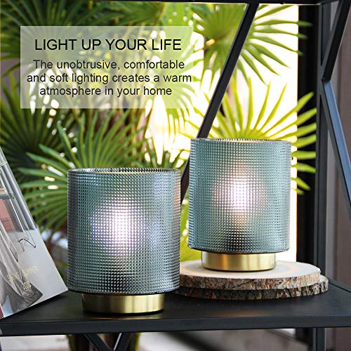 Battery Operated Table Lamps with Timer, 2Pack Decorative Cordless