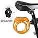 Titanker Bike Lock, Bike Locks Cable 4 Feet Coiled Secure Resettable Combination Bike Cable Lock with Mounting Bracket, 1/2 Inch Diameter (Baby Orange(4 feet))