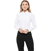 MGWDT Button Down Shirt Women Long Sleeve Blouse Oxford Shirt Classic-Fit Cotton Tops Wrinkle Resistant (2XS-3XL)