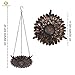 Kimdio Bird Feeder Hanging Tray, Seed Tray for Bird Feeders/Bird Bath, Outdoor Garden Backyard Decorative Great for Attracting Pet Hummingbird Feeder (Copper)