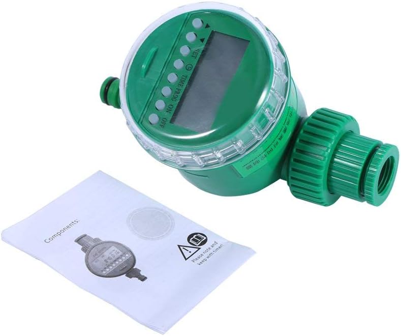 Yosoo Automatic Watering Timer Water Timer Regulator Water Timer Irrigation Control Agriculture Irrigation Controller Intelligent Irrigation System with LCD Display