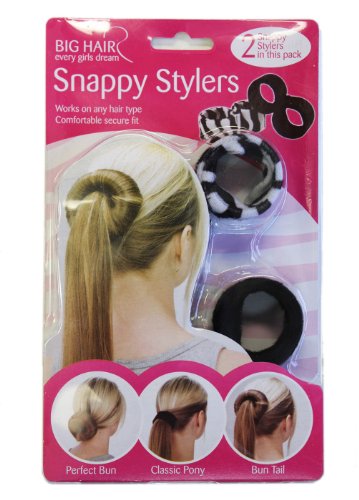 Zebra Print Big Hair Snappy Stylers - Girls Hair Accessories