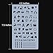 Journal Stencil Set Plastic Planner Stencils 12 Pieces New Design Sheets DIY Journal Accessories for Travel Journal Work Schedule Scrapbook Notebook and Christmas Gift Card, Sirensky