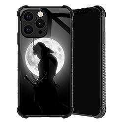 TnXee Compatible with iPhone 14 Case,Moon Samurai