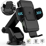 ZeeHoo Wireless Car Charger,10W Qi Fast Charging Auto-Clamping Car Mount,Windshield Dash Air Vent Phone Holder Compatible iPhone 11/11 Pro/11 Pro Max/Xs MAX/XS/XR/X/8/8+,Samsung S10/S10+/S9/S9+/S8/S8+