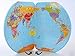 WISDOMTOY Wooden World Map Flag Matching Puzzle Geography Educational Toy Gift for Kids