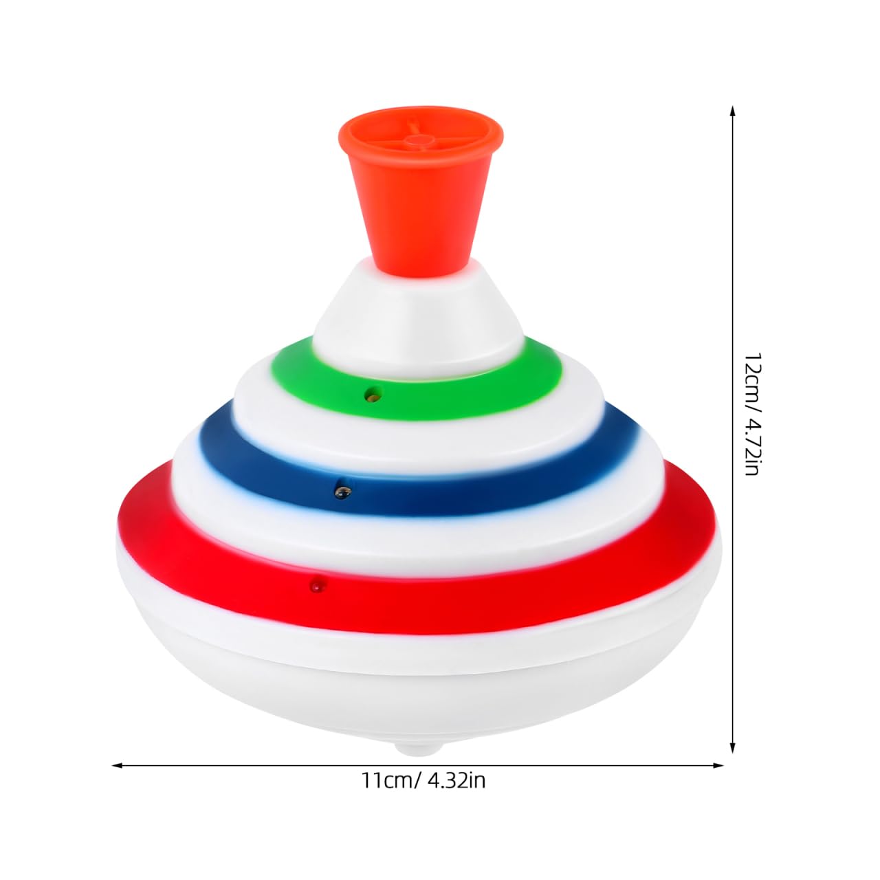 STOBOK Spinning Top Toy with LED and Music Peg-top Hand Spinner Gyro Toy Gift for Kids