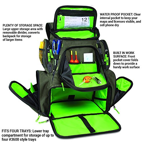 Wild River WT3606 Multi-Tackle Large Backpack with Two 3600 Style Trays
