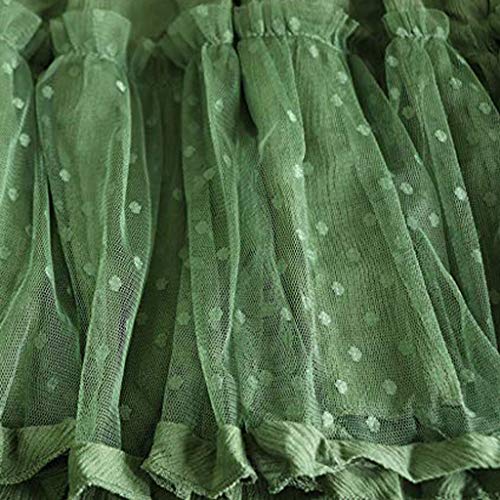 CCatyam Dress for Women, Tanks Tops Sleeveless V Neck Solid Splicing Lace Sexy Party Cocktail Fashion Green - Thumbnail 4