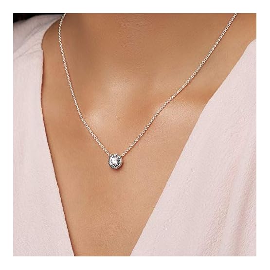 Pandora-Jewelry-Round-Sparkle-Halo-Necklace-in-Sterling-Silver-with-Clear-Cubic-Zirconia-177-IN-45-CM Pandora-Jewelry-Round-Sparkle-Halo-Necklace-in-Sterling-Silver-with-Clear-Cubic-Zirconia-177-IN-45-CM