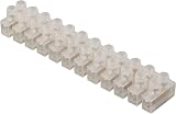GTSE 10 Pack 12 Way 3 Amp Electrical Connector Block 93mm White view 2