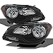 AKKON - For Chevy Malibu OE Replacement Black Bezel Headlights Driver/Passenger Head Lamps Pair New