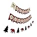Silvima Lumberjack Birthday Banner with Garland, Camping Woodland Bear Woodsman Bday Party Sign Decorations primary