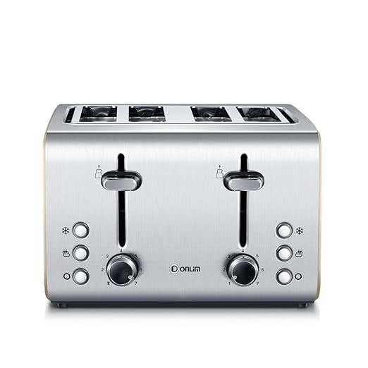 MARGET Tostadora De Acero Inoxidable Cepillado 4 Rebanadas Con ...