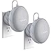 KIWI design Outlet Wall Mount Holder Compatible with Home Mini by Google (1st Gen), A Space-Saving Accessories Case for Home Mini by Google (Gray, 2 Packs)