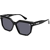 Oversized Black Sunglasses Square Polarized Sunglasses for Men Women - Premium Acetate Fiber + TAC Material D1240301