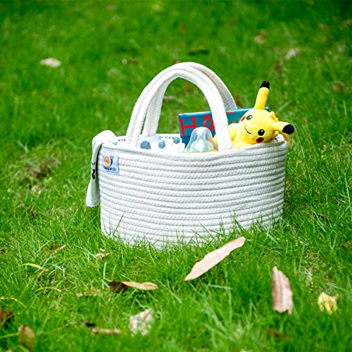 6 Cotton+Rope+Baby+Diaper+Caddy