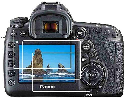 ULBTER Screen Protector for Canon EOS 5D Mark IV III Camera, 9H Tempered Glass LCD Screen Protection, 5D3 5D4 Anti-scrach Anti-Fingerprint Anti-Bubble [3 Pieces]