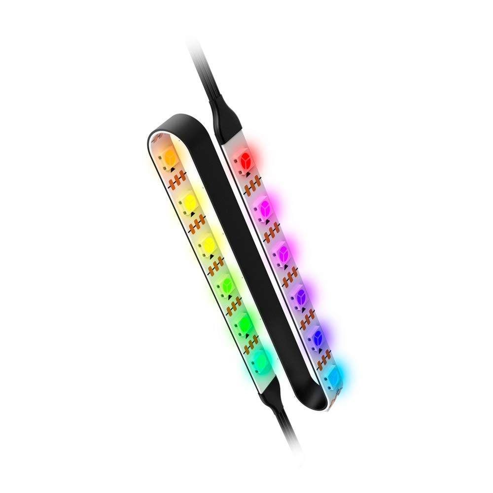 Nox Hummer Stripe NXHUMMERSARGB Triple LED Modules, Magnetic and Adhesive Installation, ARGB Lighting, 3 Pin, Black — image 1