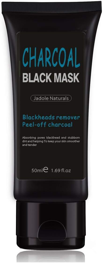 Jadole Naturals Charcoal Black Mask โ Blackheads Remover (Peel-Off Charcoal | Charcoal Peel-Off Mask | Charcoal Face Mask | Blackheads Remover)