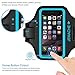 JEMACHE Gym Running Workout Exercise Phone Holder Armband Compatible with Phone 6/6S/8/7 Plus Support Touch ID Access (Blue)