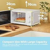COMFEE' 700W 19L Mini Microwave Oven, Compact Design & InverTech view 3