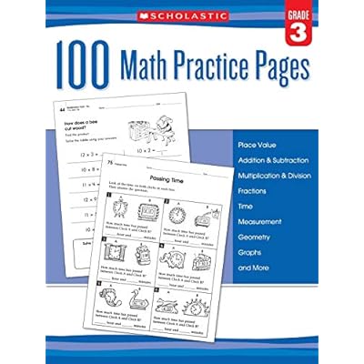 Buy 100 Math Practice Pages (Grade 3) Paperback – January 1, 2015 Online In Indonesia. 0545799392